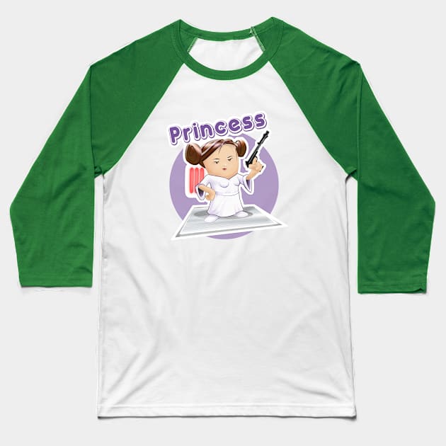 Princess Baseball T-Shirt by Hoogie Tees